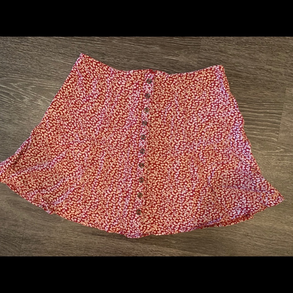 Floral mini skirt